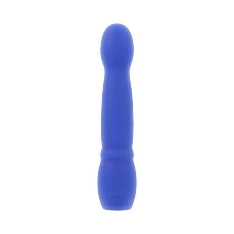 Evolved Disco Diva Blue Internal and Clitoral Stimulation vibrator in a vibrant blue color with a sleek design.