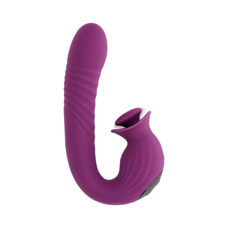 Evolved Deep Ecstasy Wild Aster G-spot Clitoral Stimulation vibrator designed for dual pleasure and stimulation.