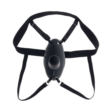 Evolved Come Closer G-spot Massager with Remote Black, a wearable vibrator designed for hands-free use.