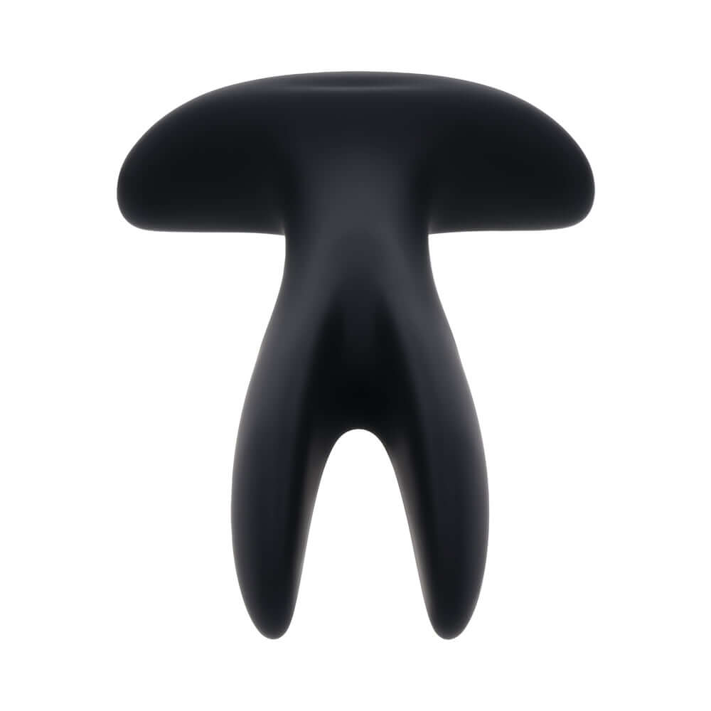 Gender X Spread The Love Prostate Massager Black, innovative design with dual vibrating fingers.