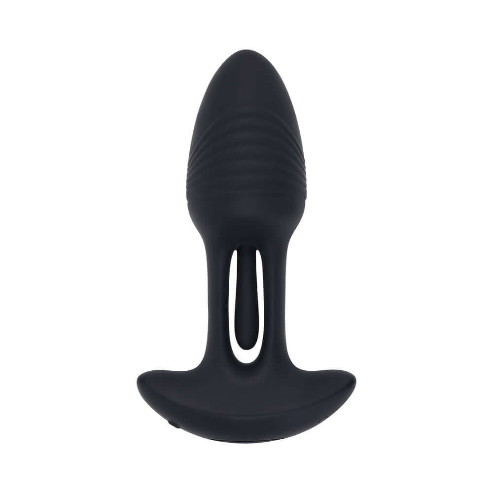 Playboy Pleasure Rim Shot 2 Anal Plug featuring a sleek design and textured surface for enhanced pleasure.