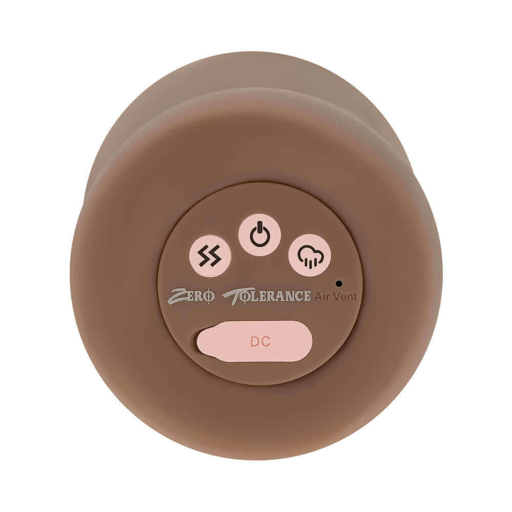 Channel Heart Movie and Realistic Kiss and Tell Stroker with control features and air vent design.