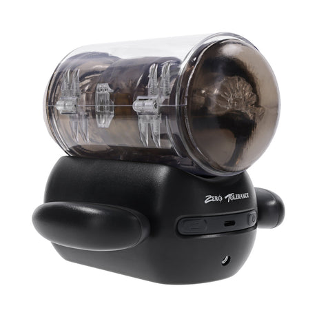 Zero Tolerance Hold Me Tight Stroker Black featuring heated vibrating technology for ultimate pleasure.