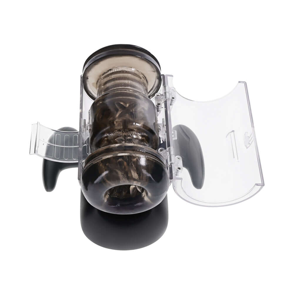 Zero Tolerance Hold Me Tight Stroker Black showcasing its advanced design and interactive features.