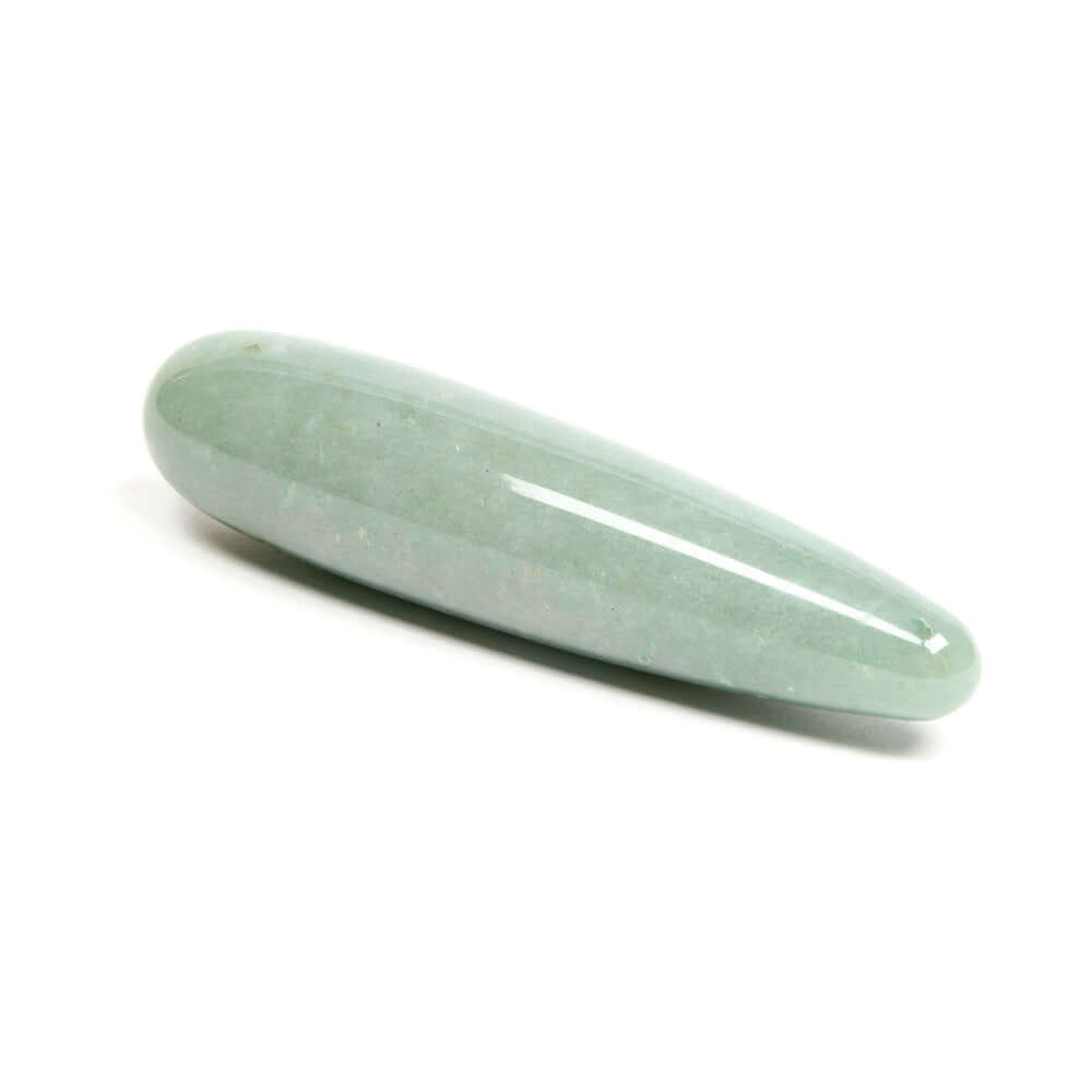 Chakrubs Indian Jade Original Green Aventurine Wand made from natural green aventurine stone.