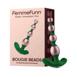 FemmeFunn Bougie Beads Rose Gold on packaging with sleek design, perfect for enhancing anal play experiences.
