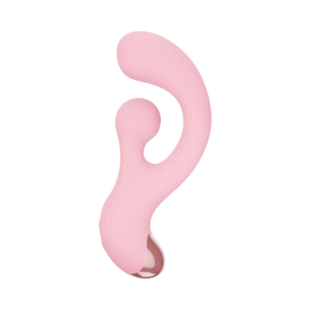 Luv Inc Rotating Orb Rabbit Light Pink, a flexible dual-action vibrator for intense pleasure.