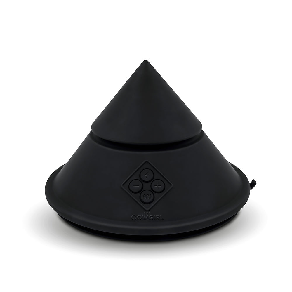 Cowgirl Cone Premium Sex Machine with App and Remote Control in sleek black design.