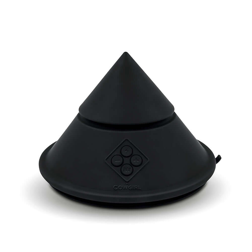 Cowgirl Cone Premium Sex Machine with App and Remote Control in sleek black design.