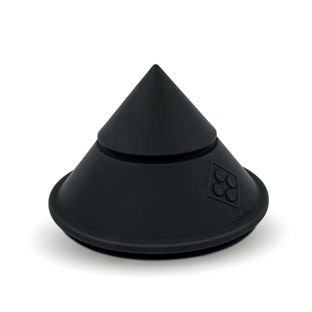 Cowgirl Cone Premium Sex Machine with App and Remote Control - Black silicone design for ultimate pleasure.