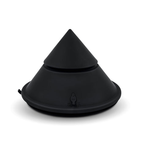 Cowgirl Cone Premium Sex Machine with App and Remote Control, sleek black silicone design for versatile pleasure.