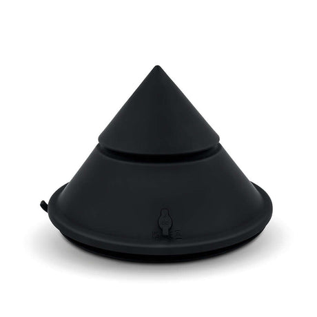 Cowgirl Cone Premium Sex Machine with App and Remote Control, sleek black silicone design for versatile pleasure.
