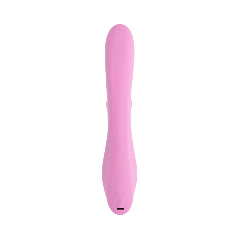 Evolved Push the Button G-spot Clitoral Stimulation pink vibrator for precise pleasure.