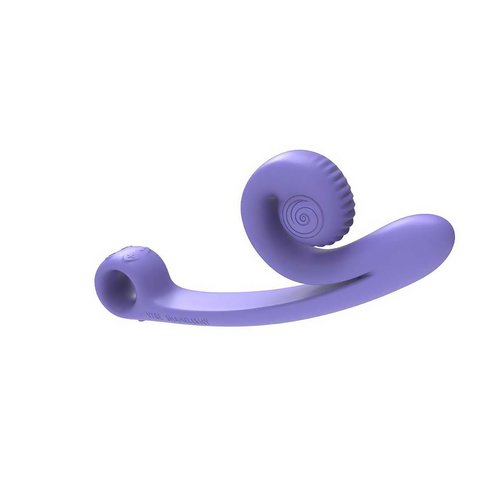 SVibe Snail Curve Vibrator Special Edition Periwinkle in periwinkle color for dual-stimulation pleasure.