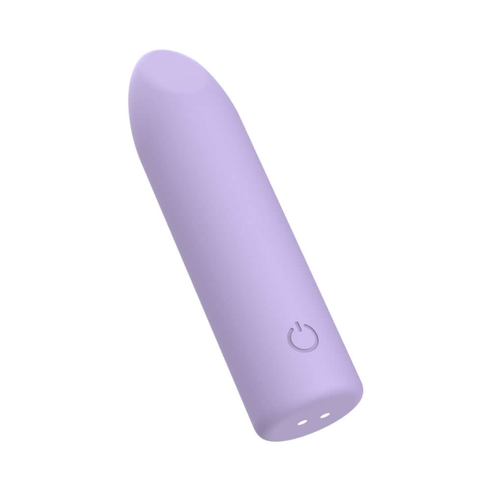 Adam & Eve Lilac Point Bullet Vibe in sleek lilac design, compact rechargeable vibrator for targeted stimulation.