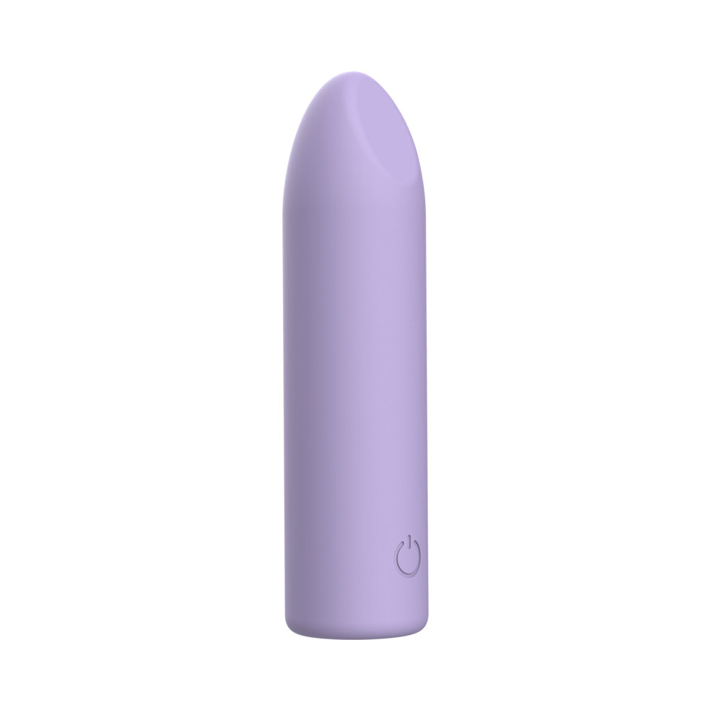 Adam & Eve Lilac Point Bullet Vibe compact rechargeable vibrator in soft lilac color with a smooth finish.