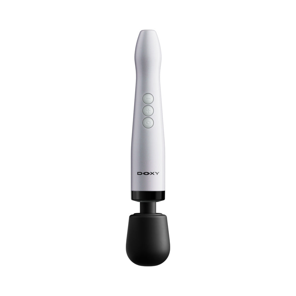 Doxy Die Cast Max Cordless Wand White, a sleek and powerful cordless massager designed for deep vibration.