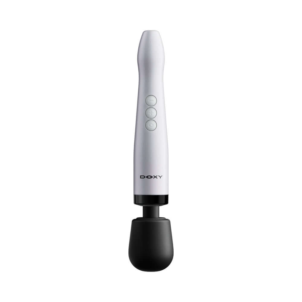 Doxy Die Cast Max Cordless Wand White, a sleek and powerful cordless massager designed for deep vibration.