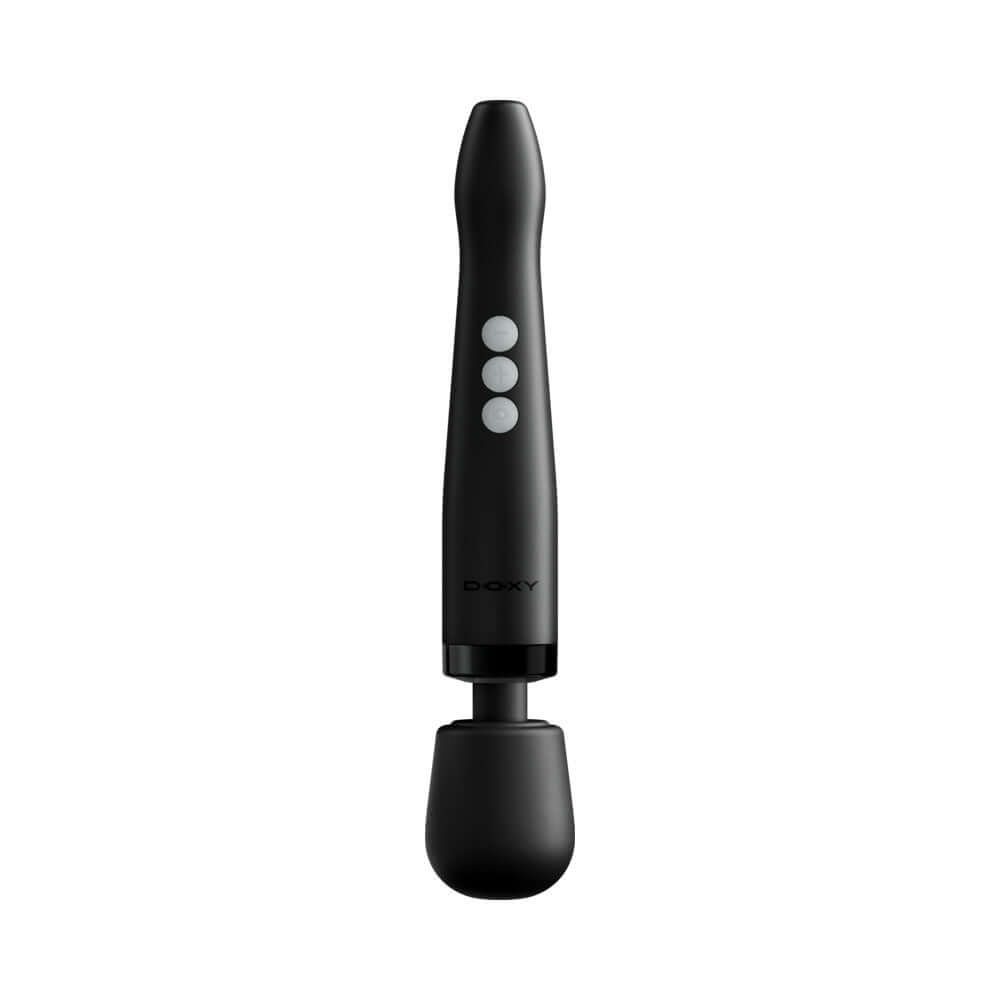 Doxy Die Cast Compact Cordless Wand Black offering powerful performance in a compact design.