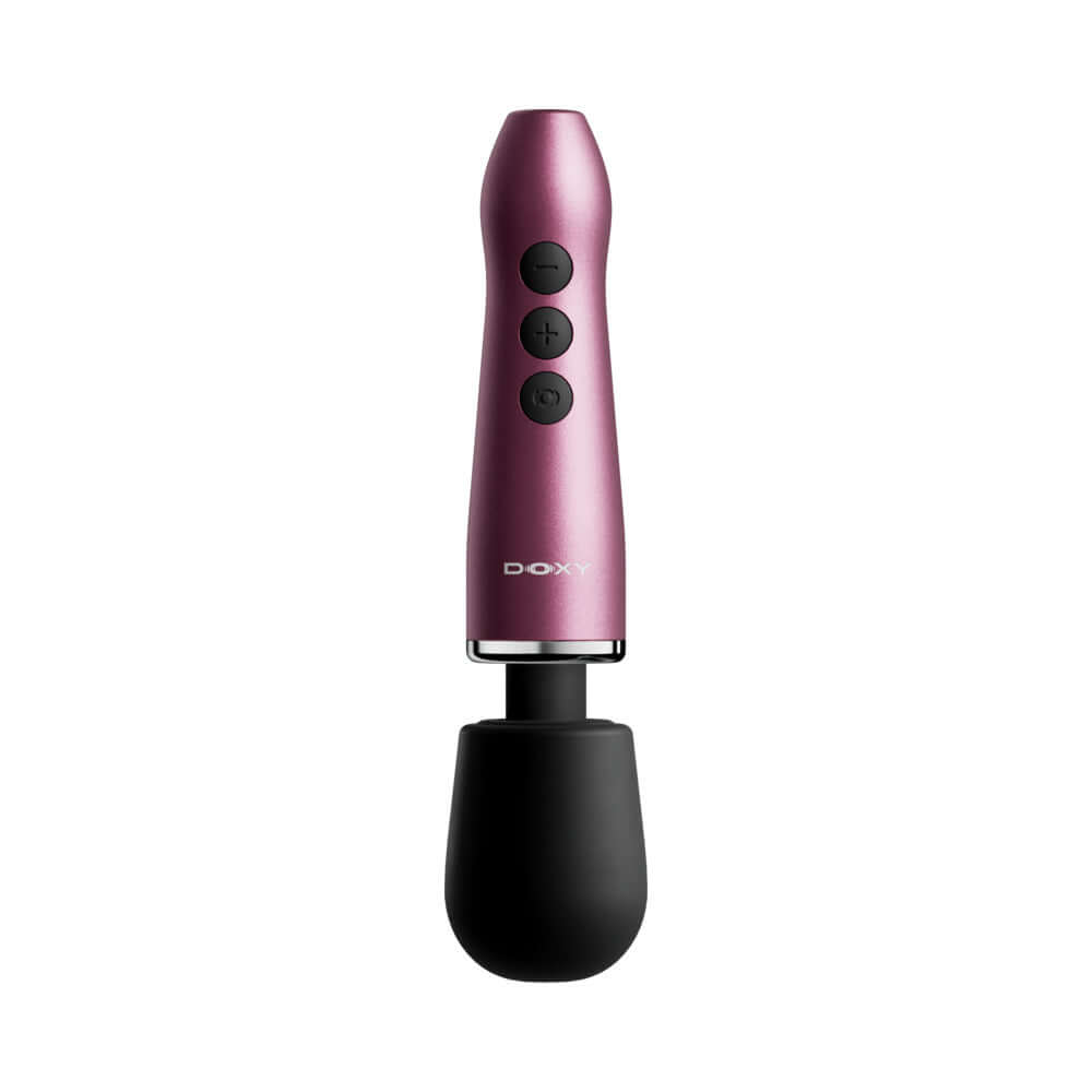 Doxy Go Travel-sized Wand Massager Pink in sleek design, perfect for travel and discreet use.