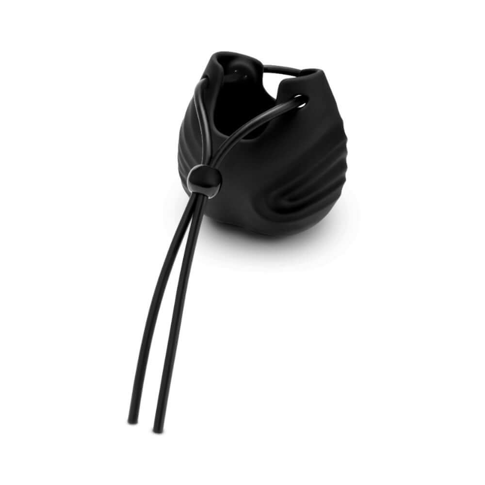Me You Us Silicone Ball Bag made from soft silicone, designed for comfort and stimulation, featuring a secure drawstring.