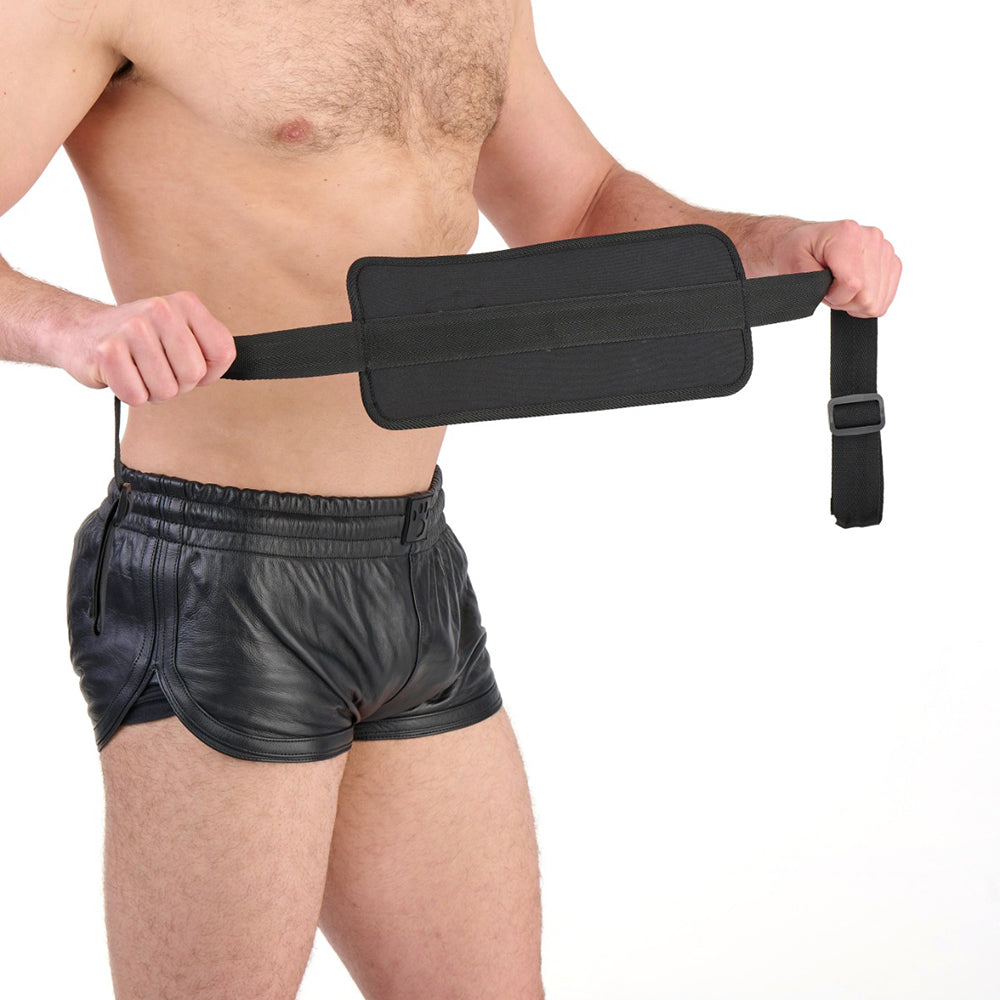 Man holding Me You Us Sex Position Strap for Couples, designed to enhance intimacy and comfort.