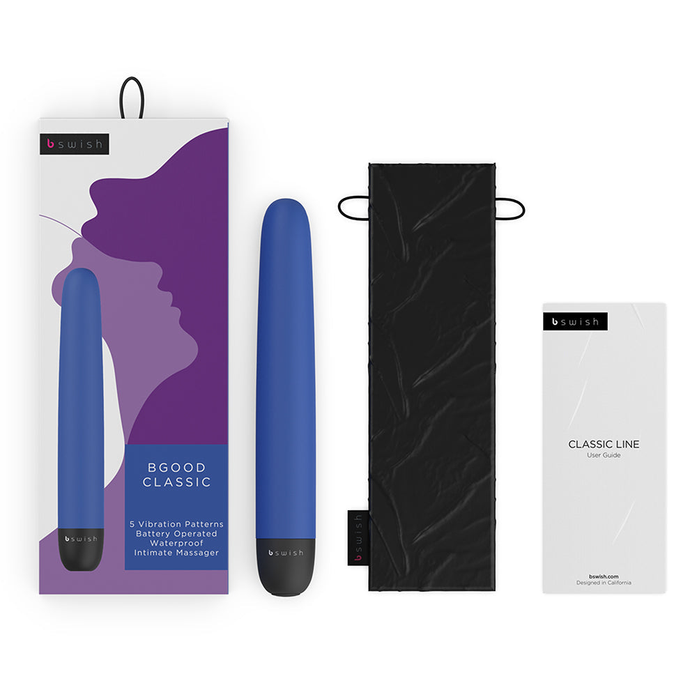 B Swish Bgood Classic Vibrator Denim Blue