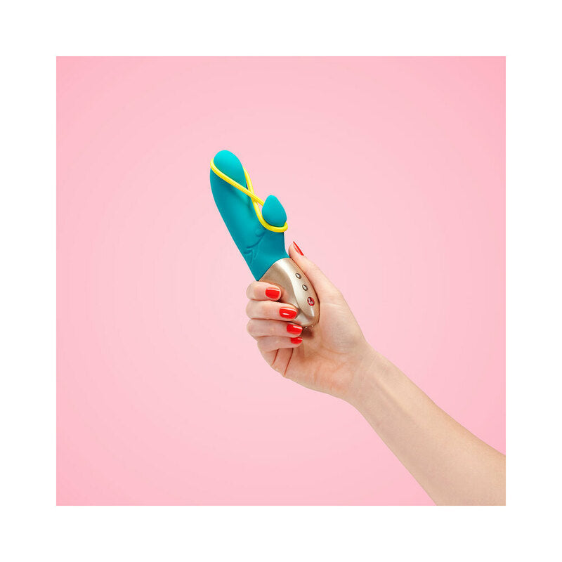 Fun Factory Amorino Dual Action Vibrator Petrol Blue