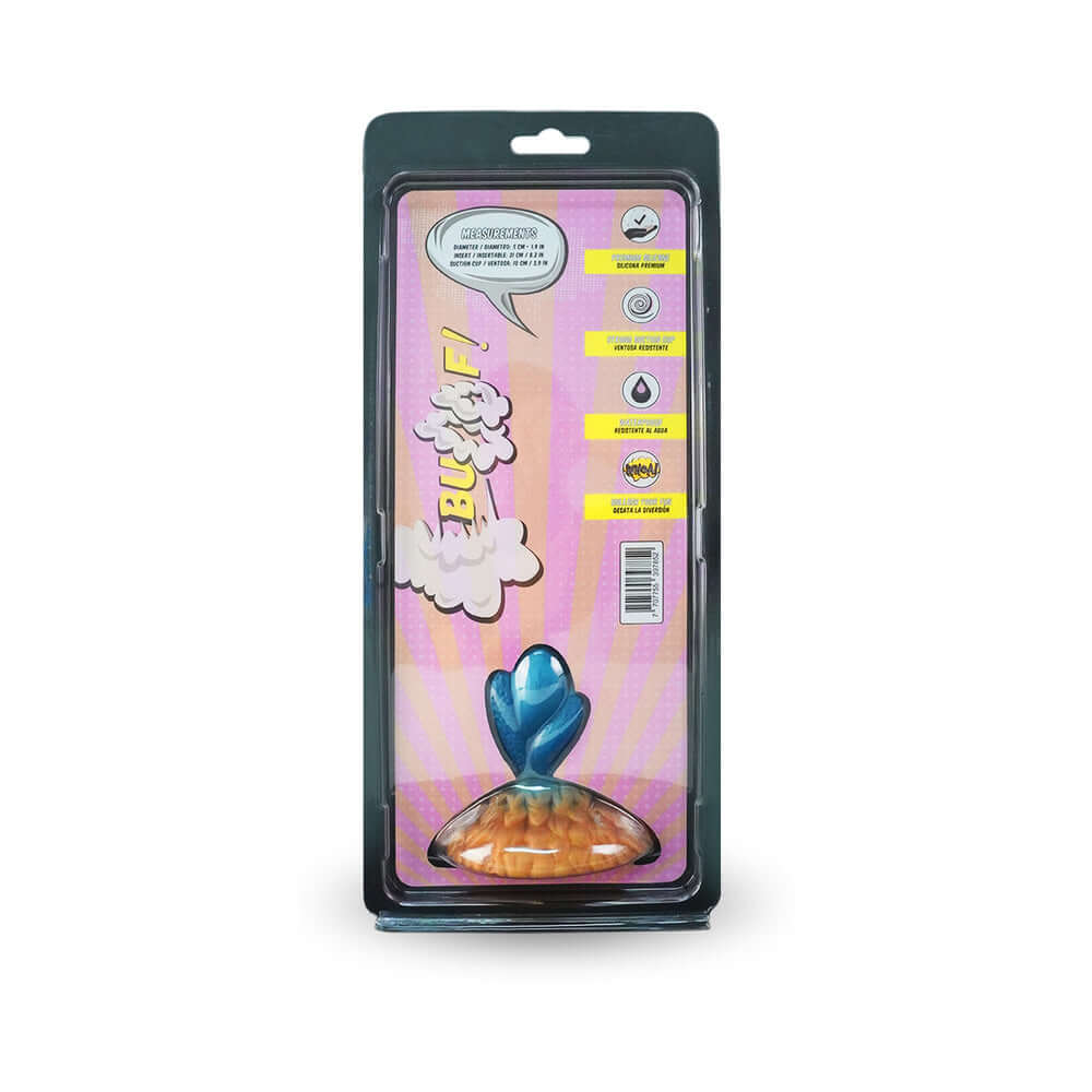 Camtoyz Fantasy Dildo Hydrana in packaging with colorful graphics and product information.