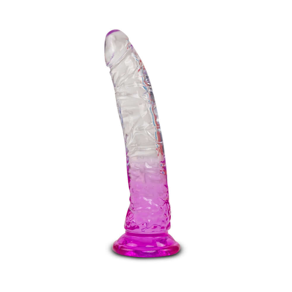 Camtoyz Realistic Dildo Elara 8 inches in transparent design with pink base, offering lifelike stimulation.