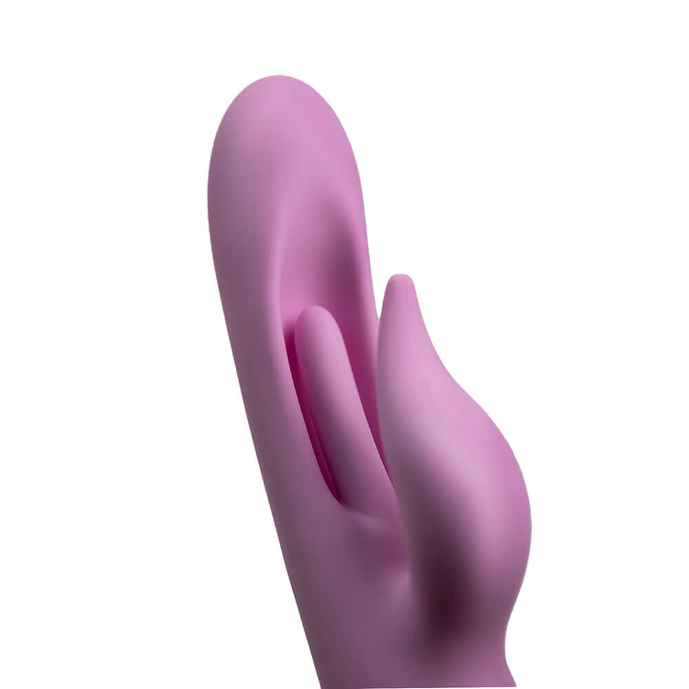 Camtoyz Rabbit Vibrator Usb-c Charging Avery close-up view showing its elegant design and silky-smooth silicone texture.