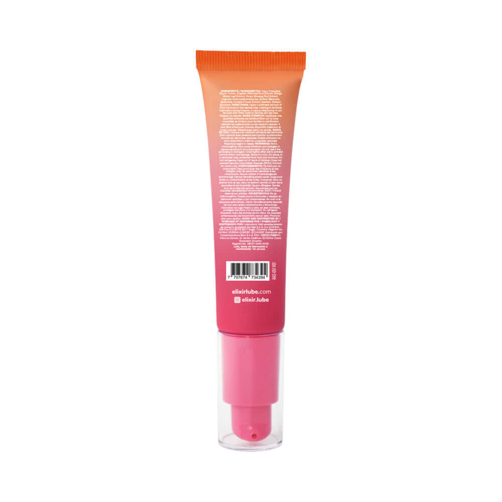 Elixir Multi O Arousal Intimate Gel 1 Oz tube featuring botanical extracts and L-Arginine for enhanced intimacy.