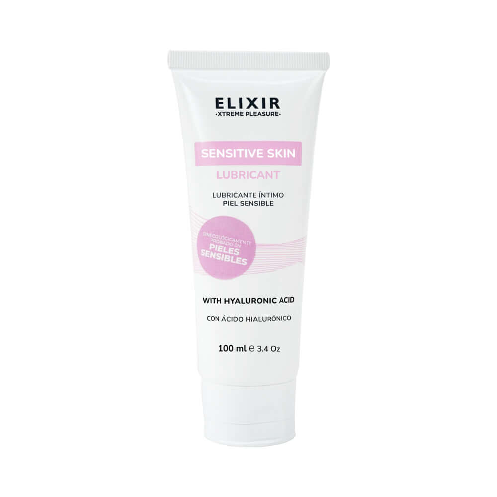 Elixir Lubricant Sensitive Skin 3.4 Oz tube, premium water-based personal lubricant for sensitive skin