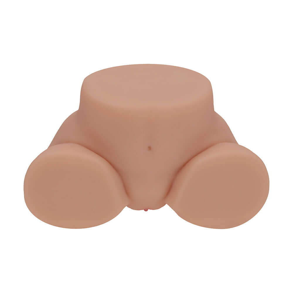 Xkin Bodyforms Lux Arden Dual Entry Vibrating Masturbator Tan showing realistic details and dual-entry design.