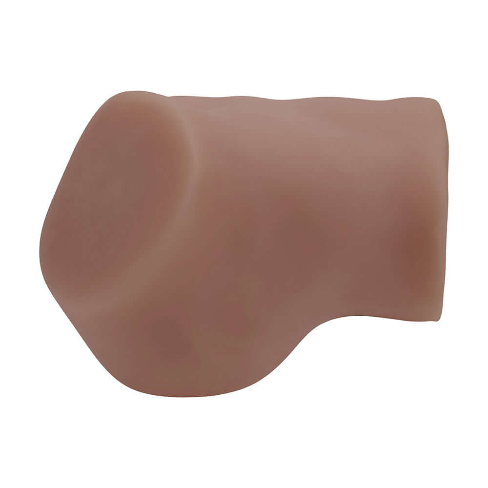 Xkin Bodyforms Eve Rhodes Vibrating Masturbator Brown realistic design with body-molded shape and soft TPE surface.