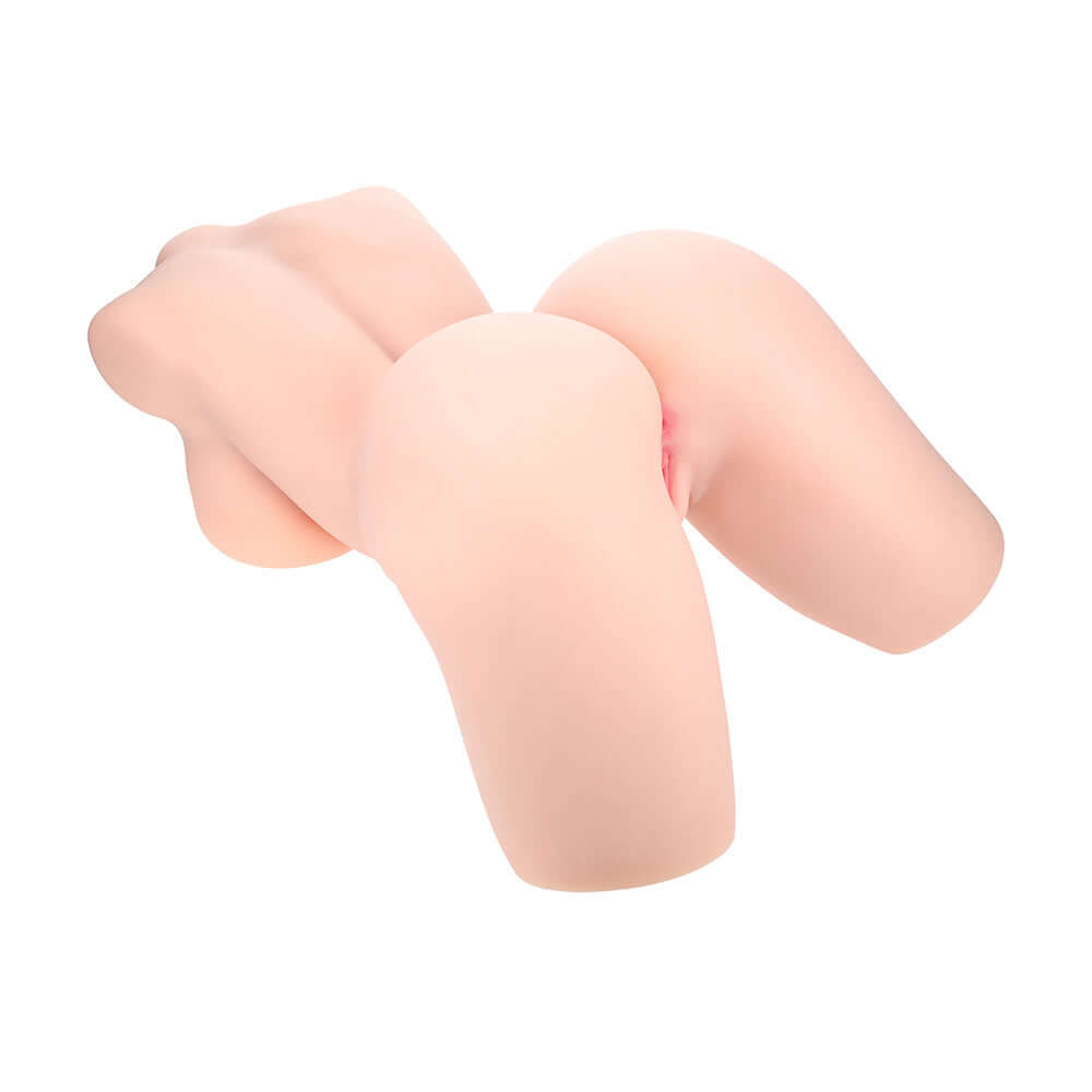 Xkin Bodyforms Lyla Rose Posable Dual Entry Vibrating Masturbator showcasing its realistic design and dual entries.