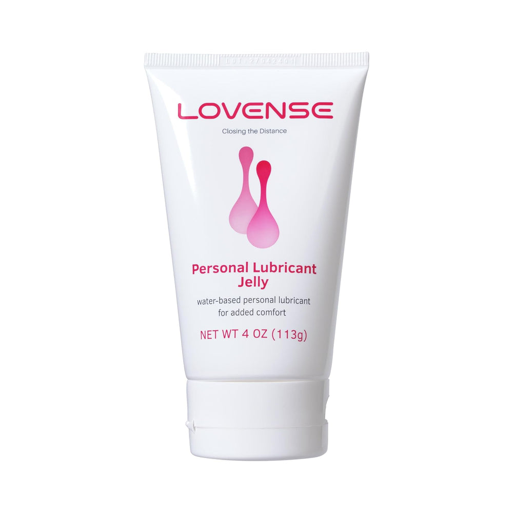 Lovense Personal Lubricant Jelly 4 Oz tube, a water-based lubricant for added comfort.