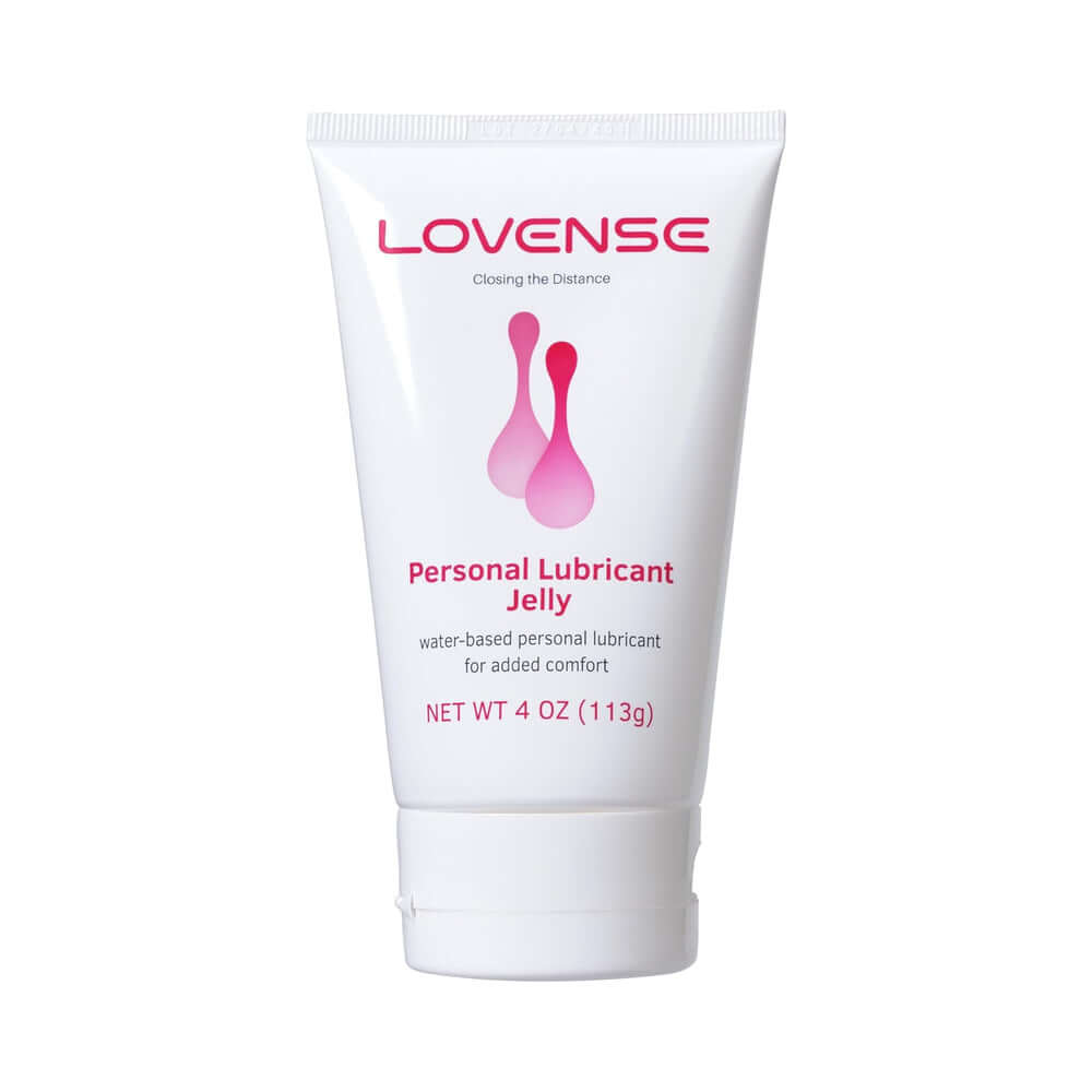 Lovense Personal Lubricant Jelly 4 Oz tube, a water-based lubricant for added comfort.