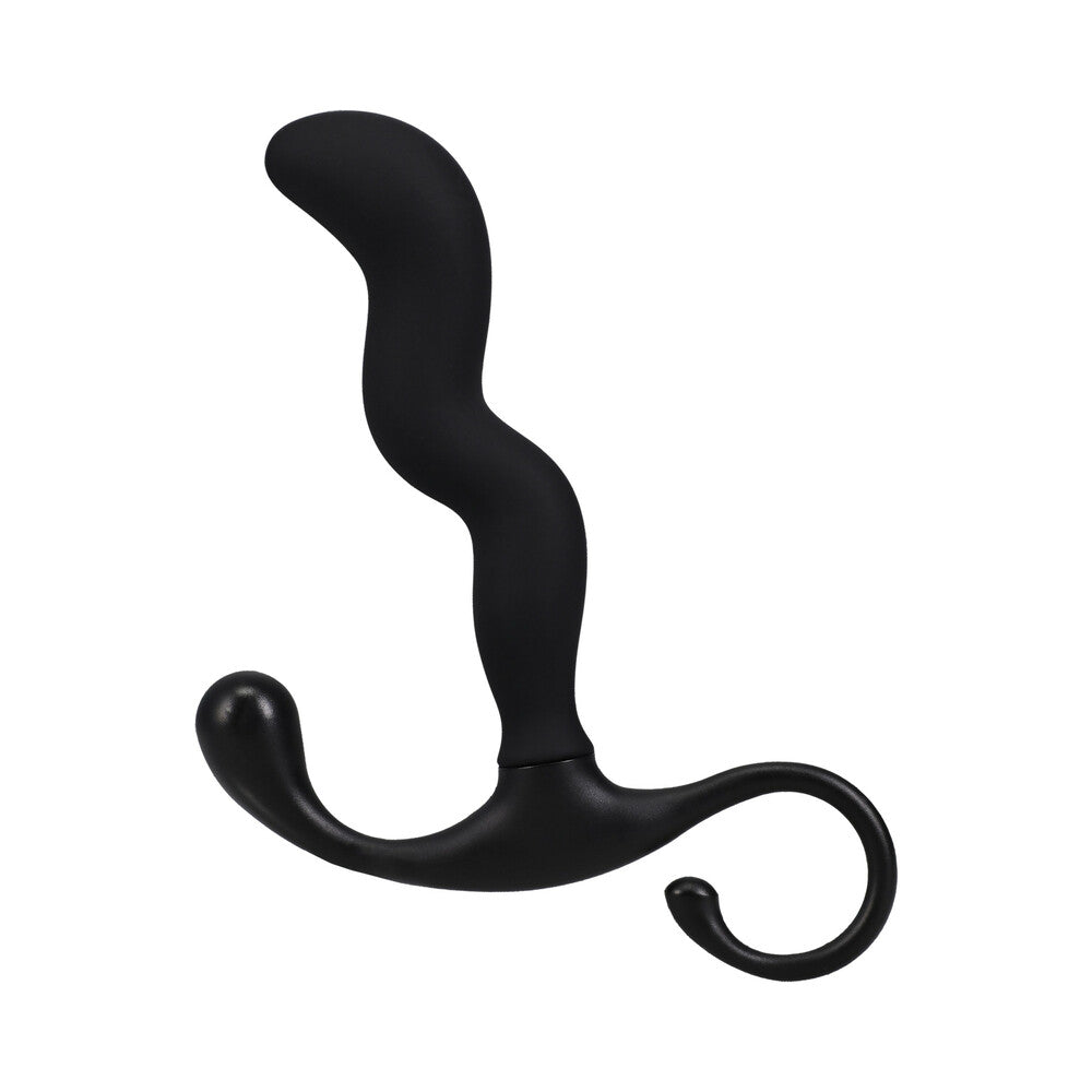 Optimale Zig Zag Silicone P-massager Black designed for prostate health and pleasure.