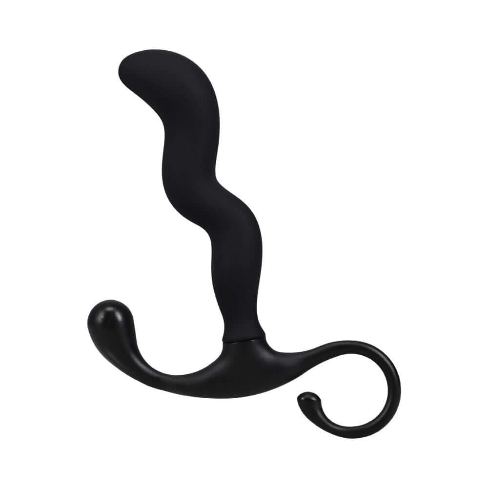 Optimale Zig Zag Silicone P-massager Black designed for prostate health and pleasure.