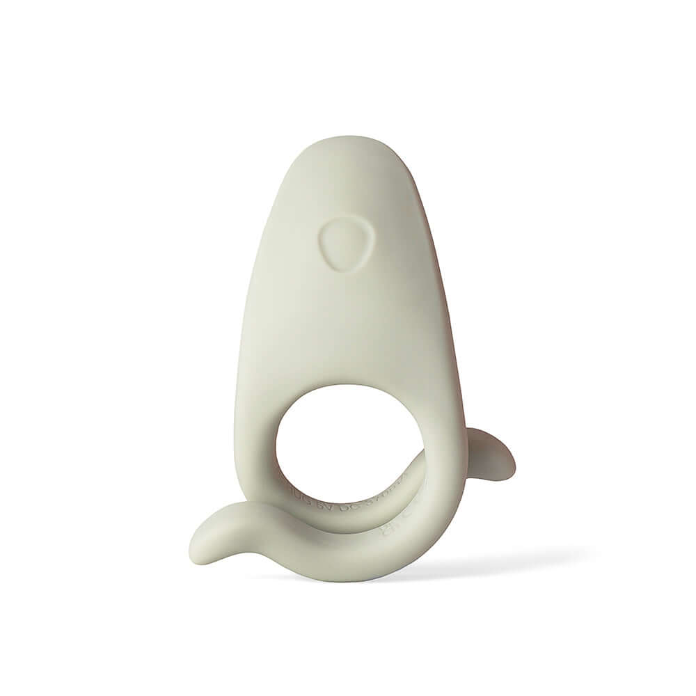 Dame Hug Vibrating Couples Ring Fog designed for shared stimulation with a soft, flexible fit for enhanced pleasure.