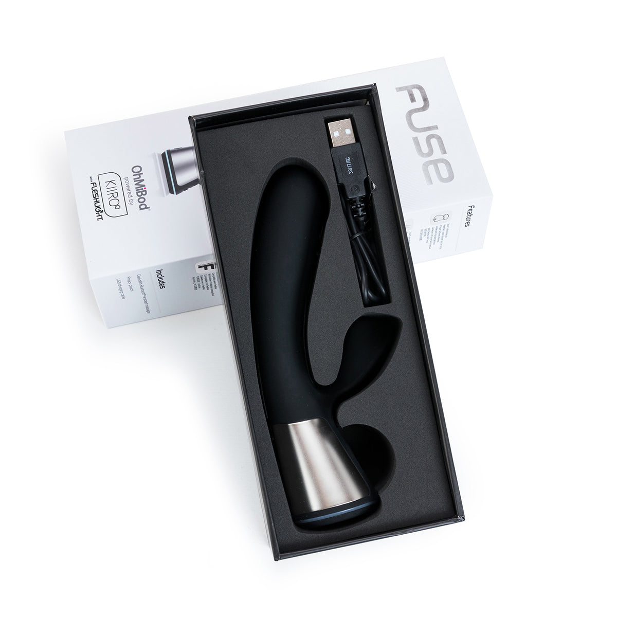 OhMiBod Fuse Interactive Dual Stimuator Black