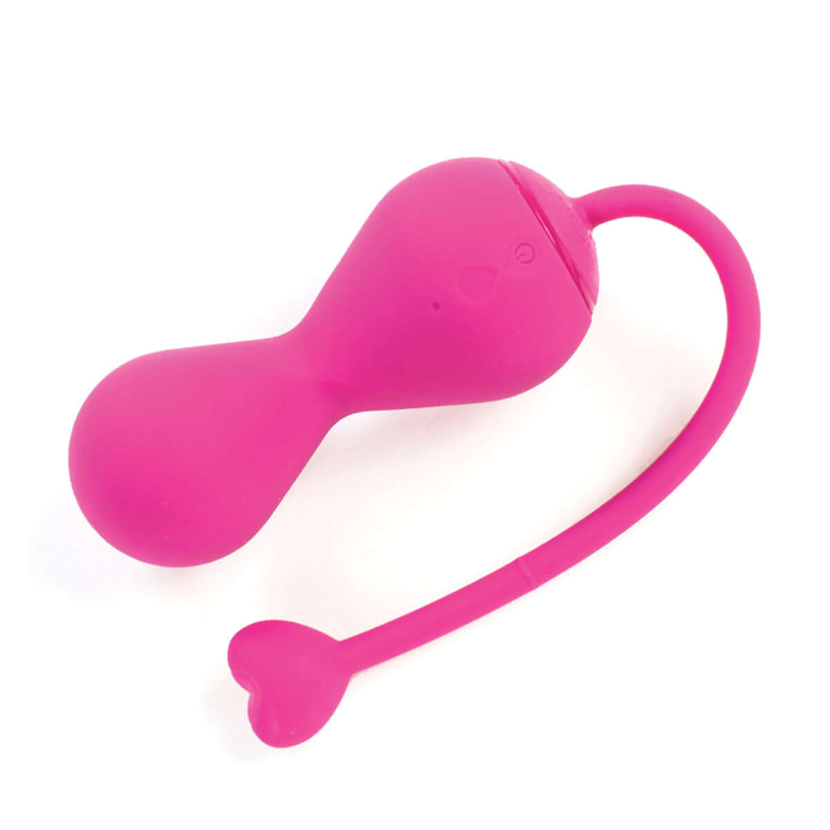 OhMiBod LoveLife Krush Smart Kegel Fitness Pink pelvic floor exerciser in vibrant pink silicone.