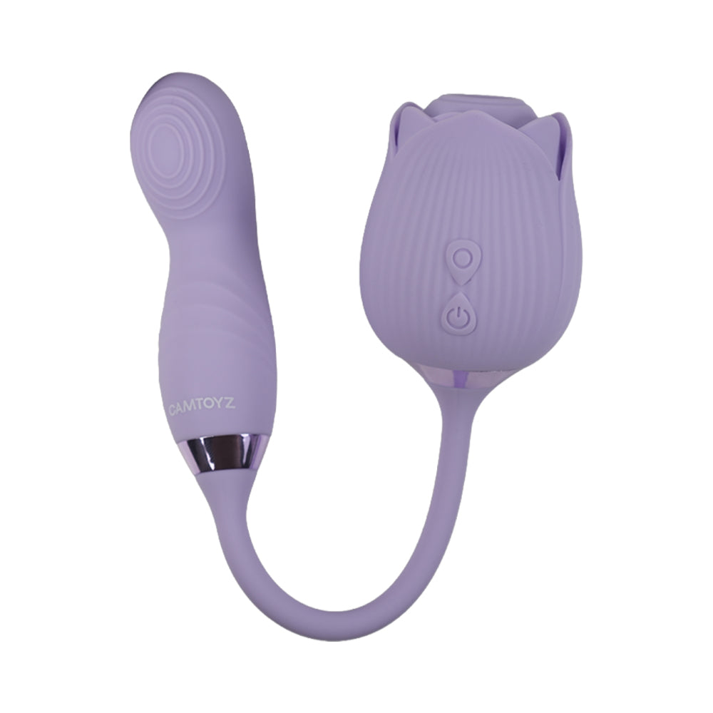 Camtoyz Lotus G-spot Stimulator in lavender, designed for deep internal stimulation and pleasure.