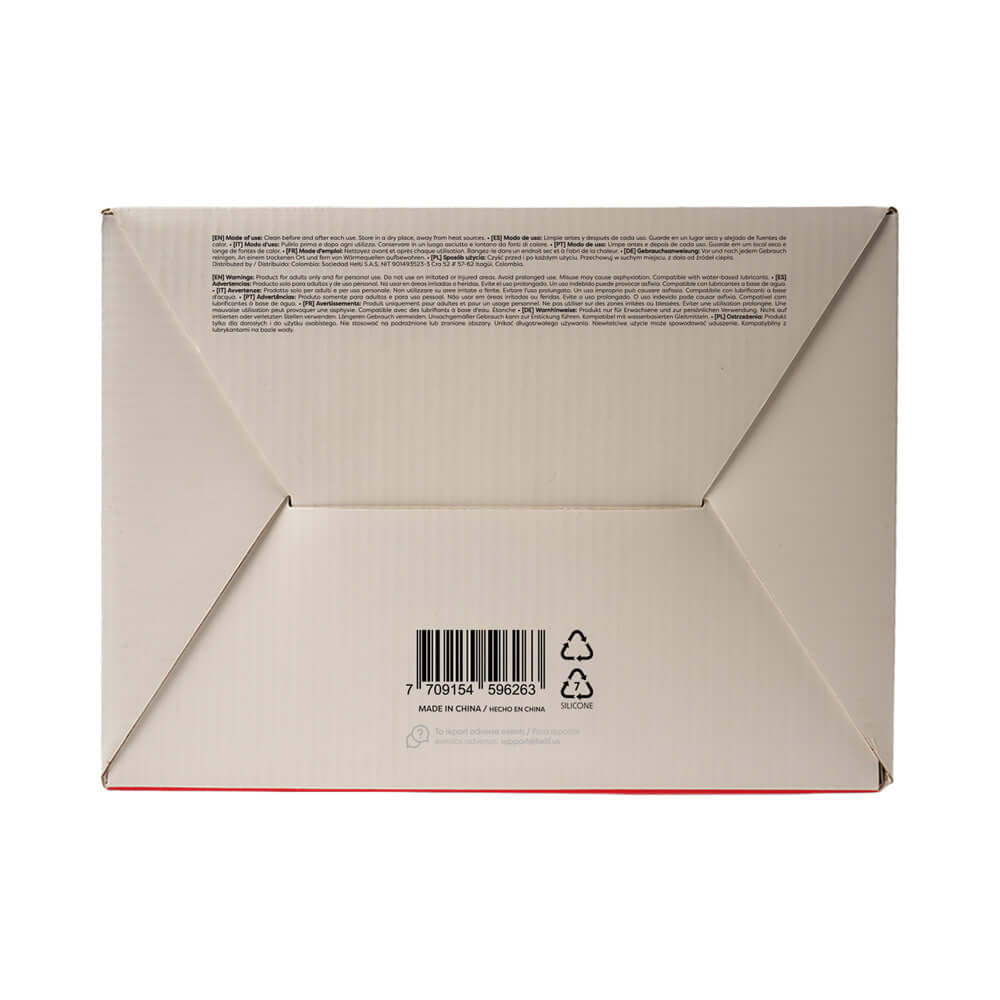 Back view of the Camtoyz Caster Realistic Torso Casting Kit packaging with barcode and care instructions.