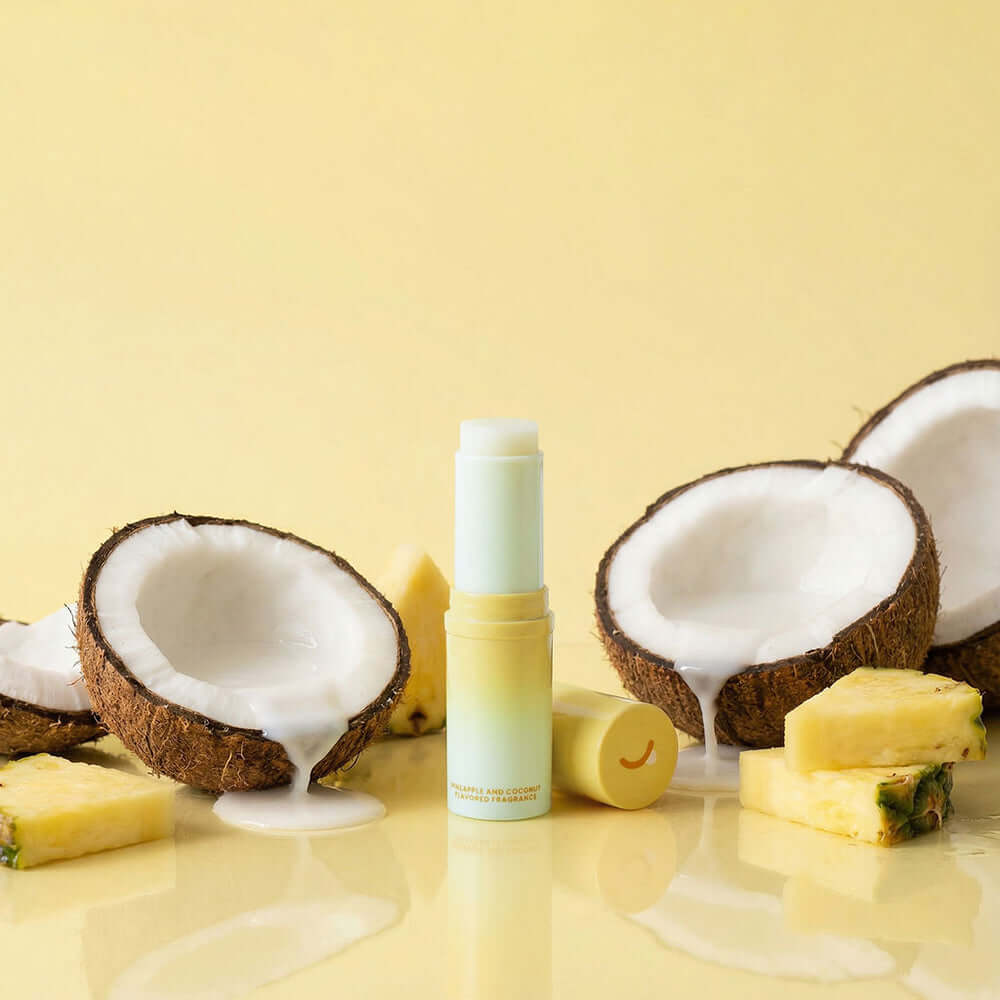 Sweetums Sweet Spot Fragrance Pineapple Coconut Crush solid fragrance stick with coconut and pineapple.