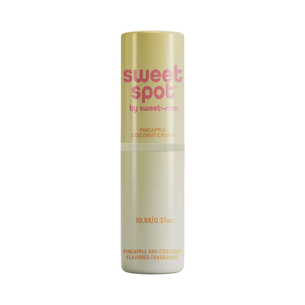 Sweetums Sweet Spot Fragrance Pineapple Coconut Crush solid fragrance stick with tropical scent.
