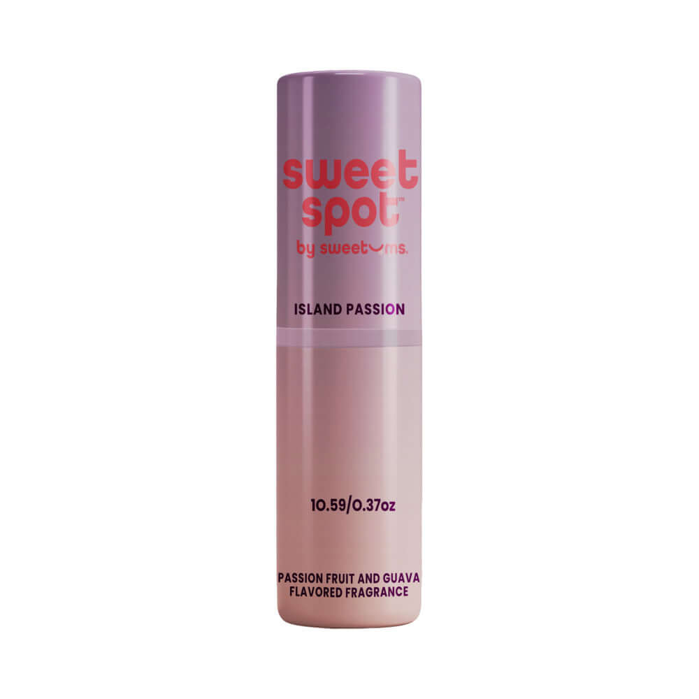 Sweetums Sweet Spot Flavored Fragrance Island Passion stick with passion fruit and guava scent.