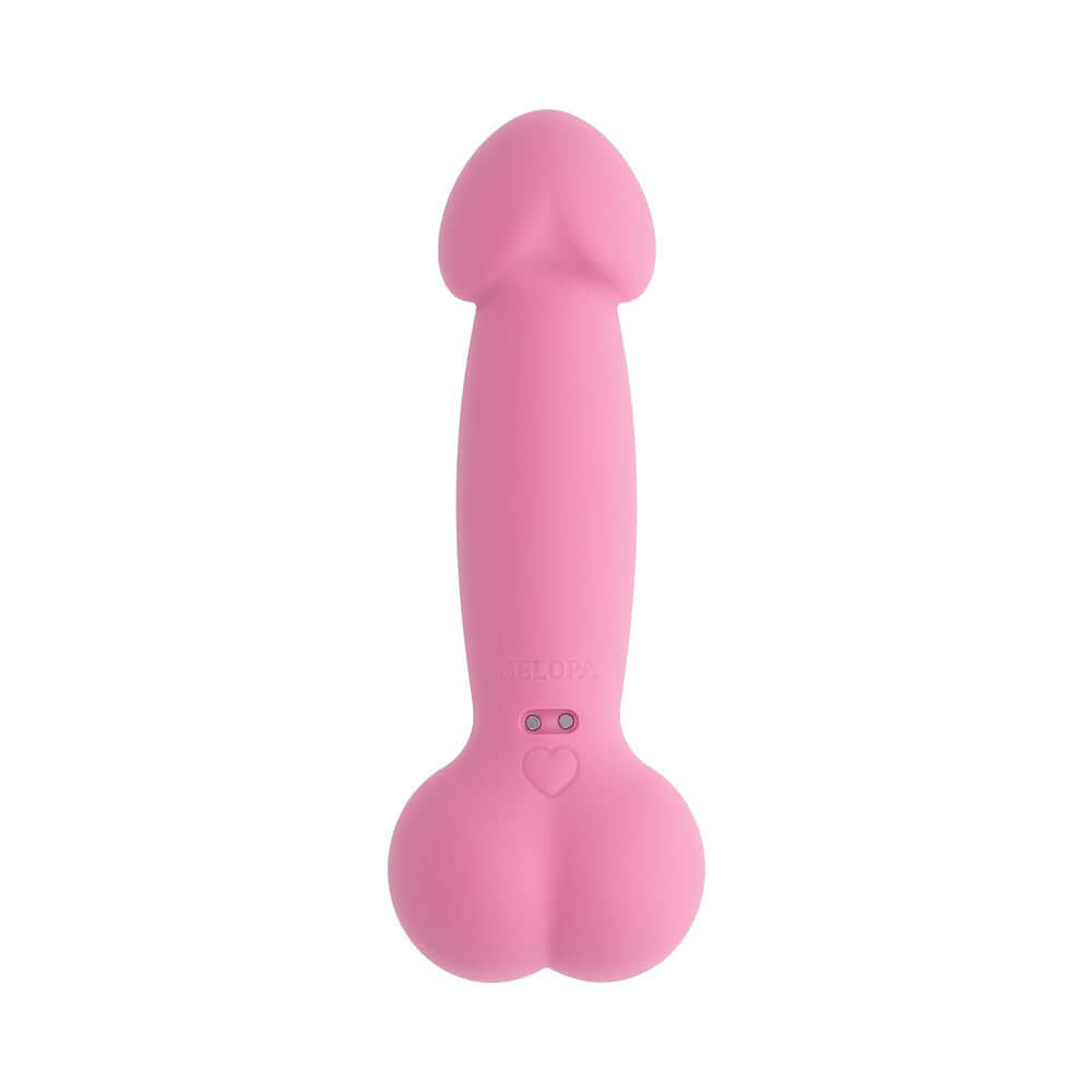 Selopa A Bit Nutty Floppy Phallic Mini Vibrator Pink with a realistic design and flexible shaft for targeted stimulation.