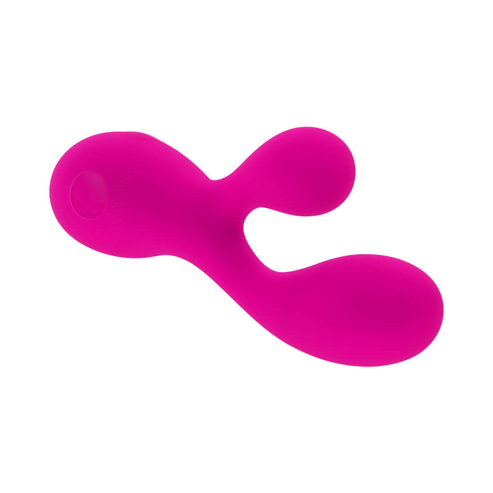 Selopa My Buddy Floppy Mini Dual Vibrator Pink designed for targeted G-spot and clitoral stimulation.